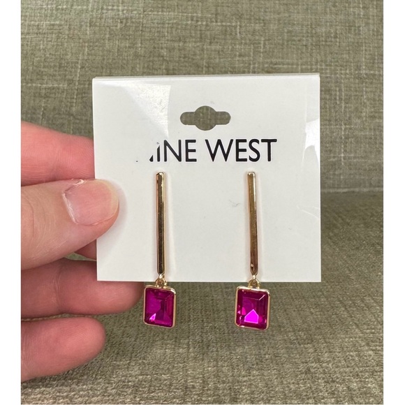 Nine West Jewelry - Elegant Pink and Gold Post Earrings